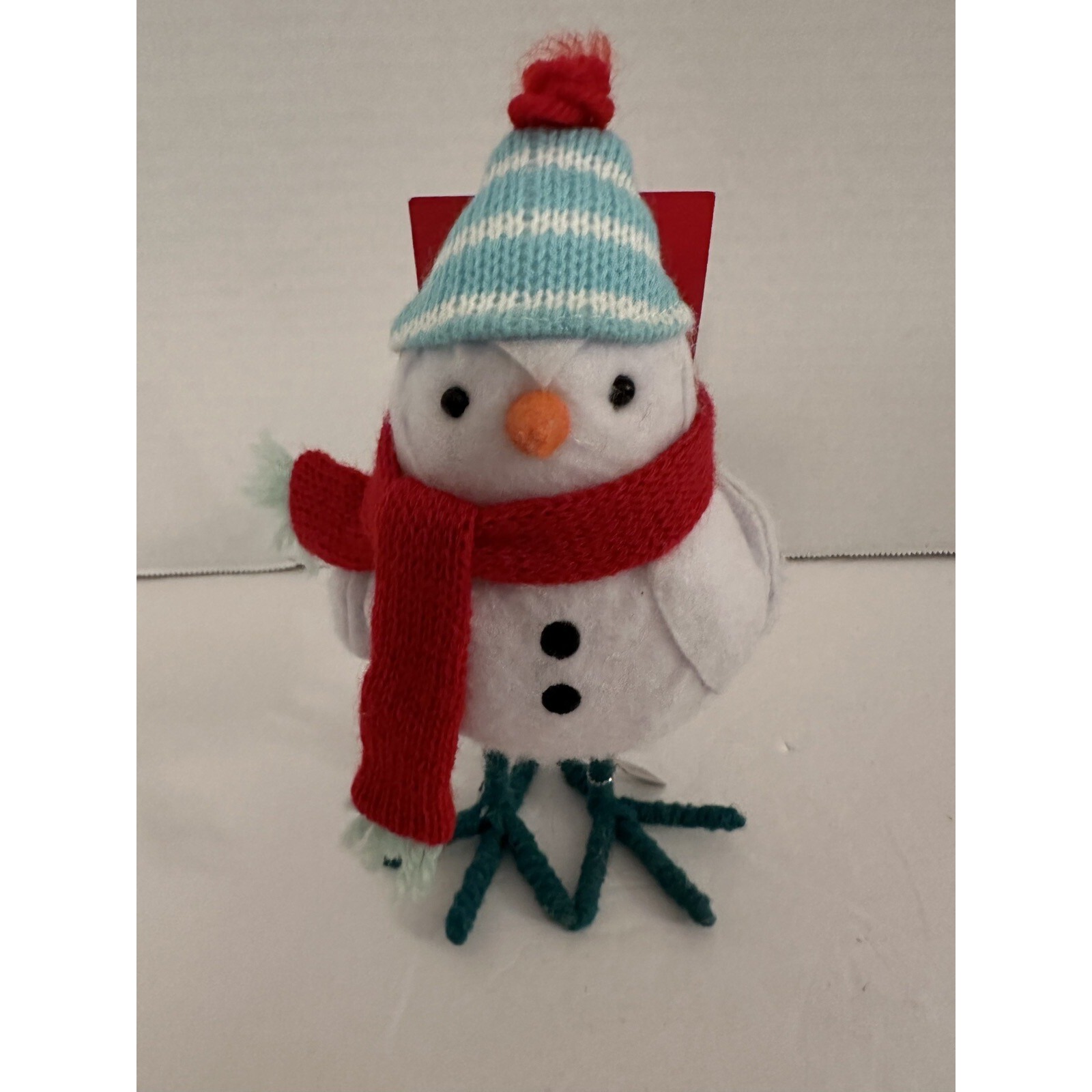 NWT Target 2017 Wondershop White Bird Red Scarf Blue Hat Winter Kicker
