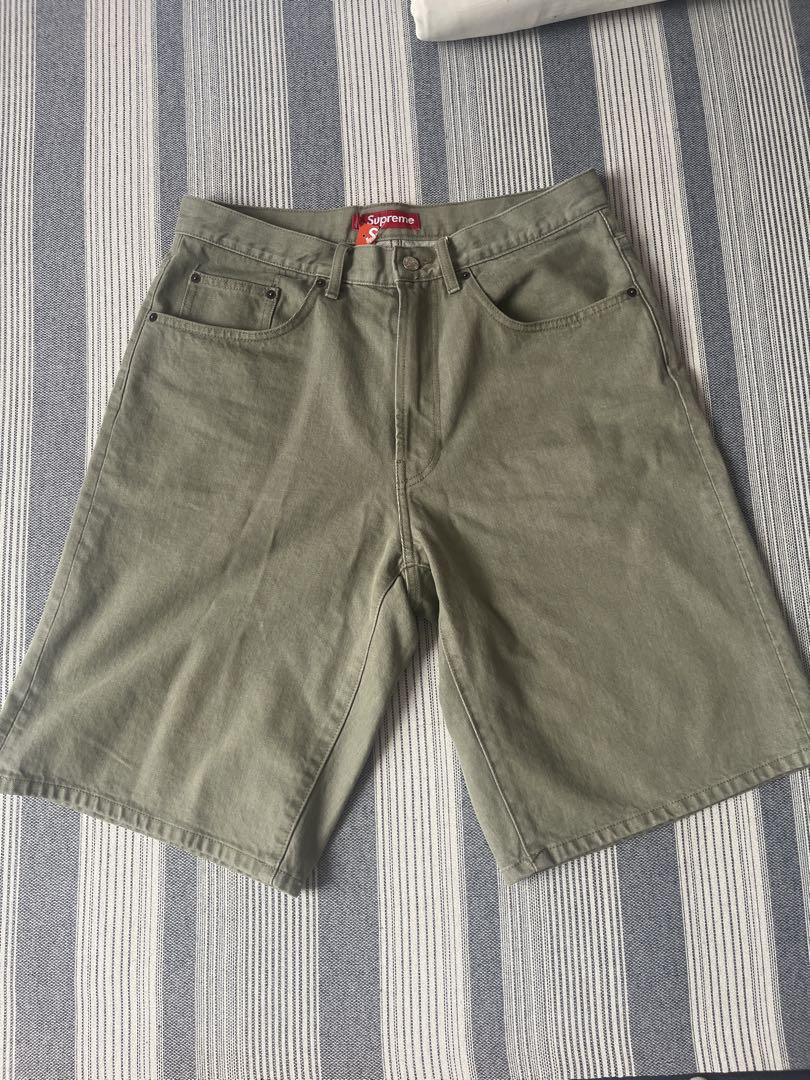 Supreme Baggy Denim Short Olive size 32