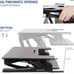 VIVO Black Adjustable 36” High Stand Up Desk