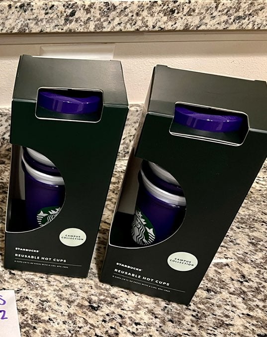 Starbucks reusable cups