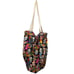 Handmade Oversized Tote Shopping Bag Los Novios Day of the Dead Sugar Skulls