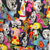 Handmade Oversized Tote Shopping Bag Los Novios Day of the Dead Sugar Skulls