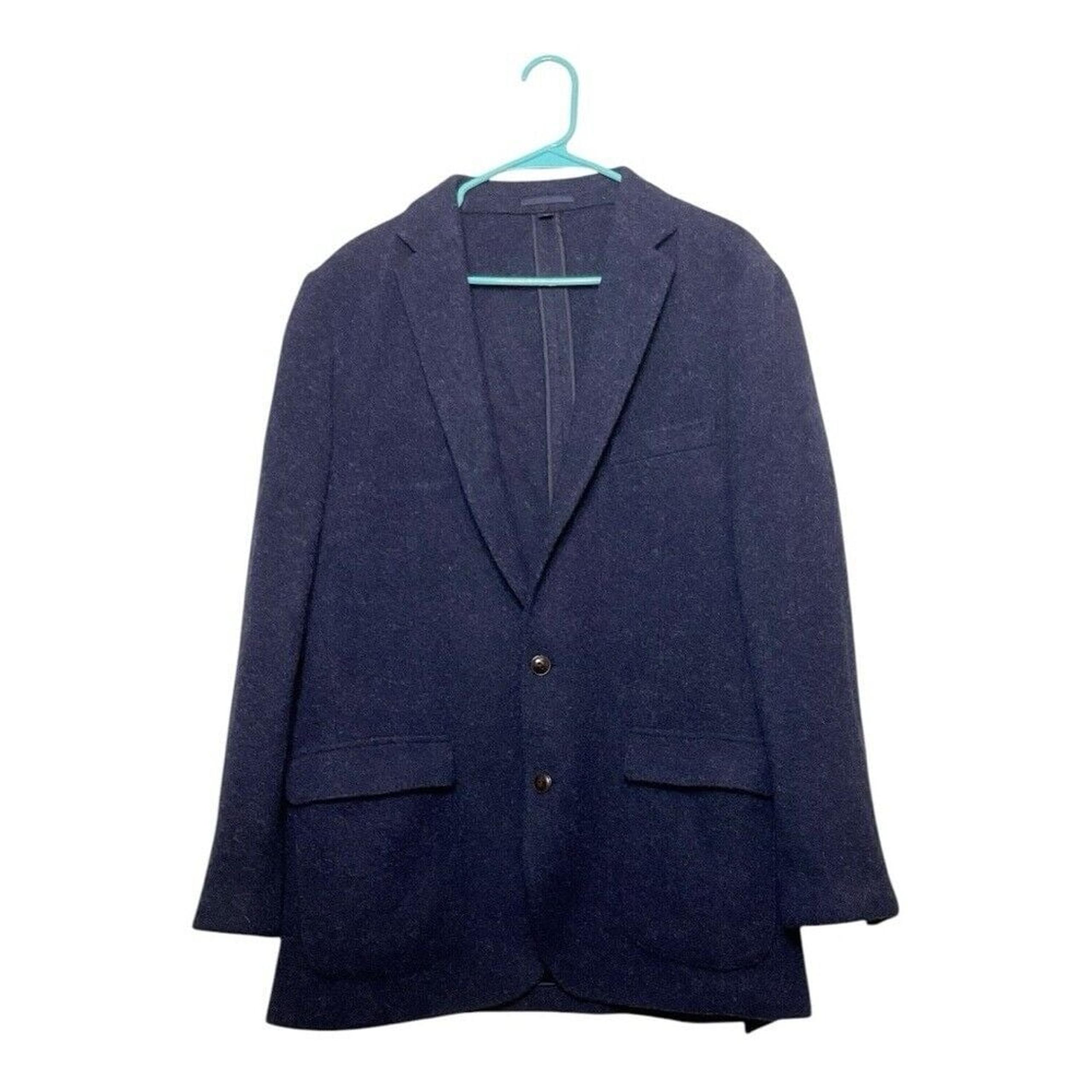 Mens J.Crew Ludlow Moon Jersey 100% wool navy blazer, size 40L