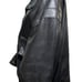 Falls Creek Black Leather Zip Front Bomber Jacket Size Extra Large Vintage Biker