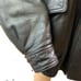 Falls Creek Black Leather Zip Front Bomber Jacket Size Extra Large Vintage Biker