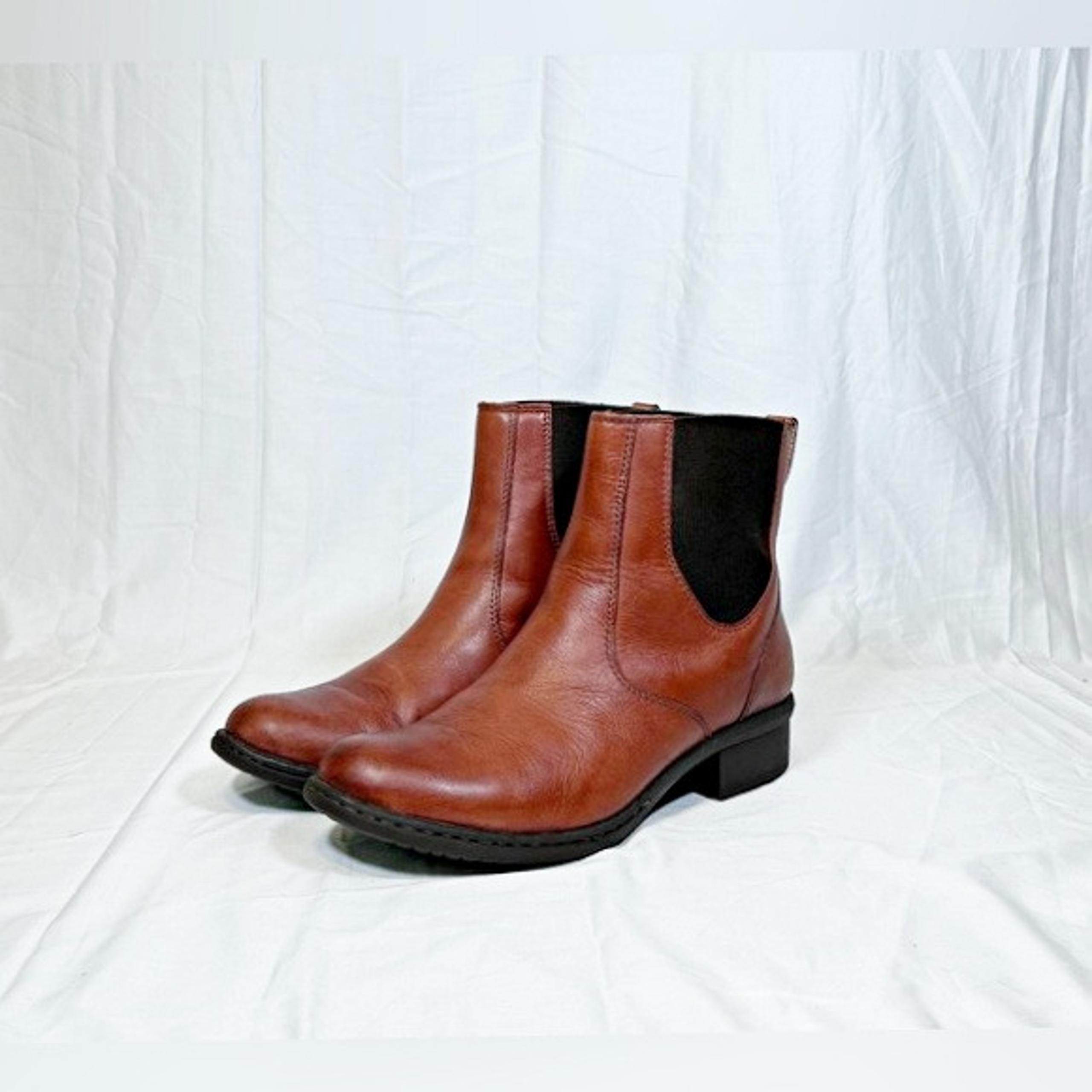 Bogs Womens Kristina Brown Leather Chelsea Ankle Boots~8.5~