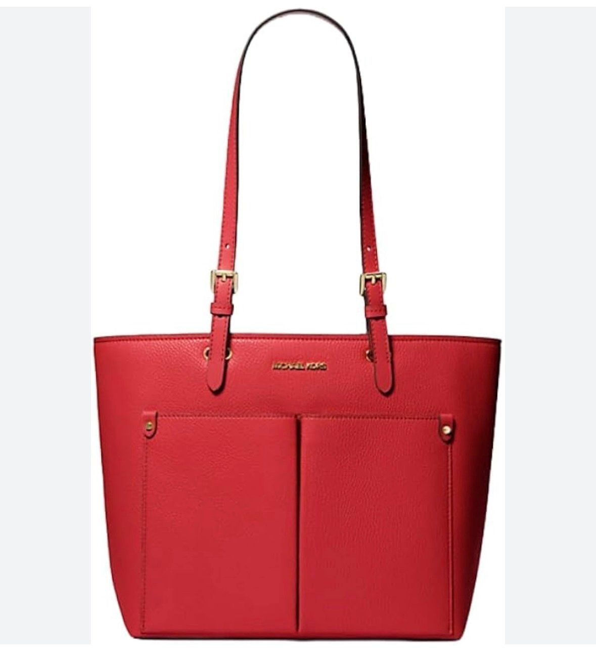 Brand New: Michael Michael Kors Jet Sest Travel Medium Double Pocket Tote Red.