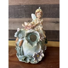 Fairy Resin Birdhouse 10” Tall