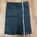 BCBG To the Max Black 2 Piece Skirt Suit Size 2 Ruffled Blazer Jacket Career