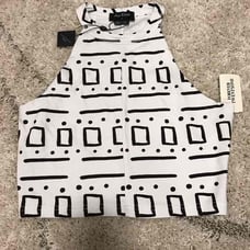 Halter Crop Top w/exclusive print