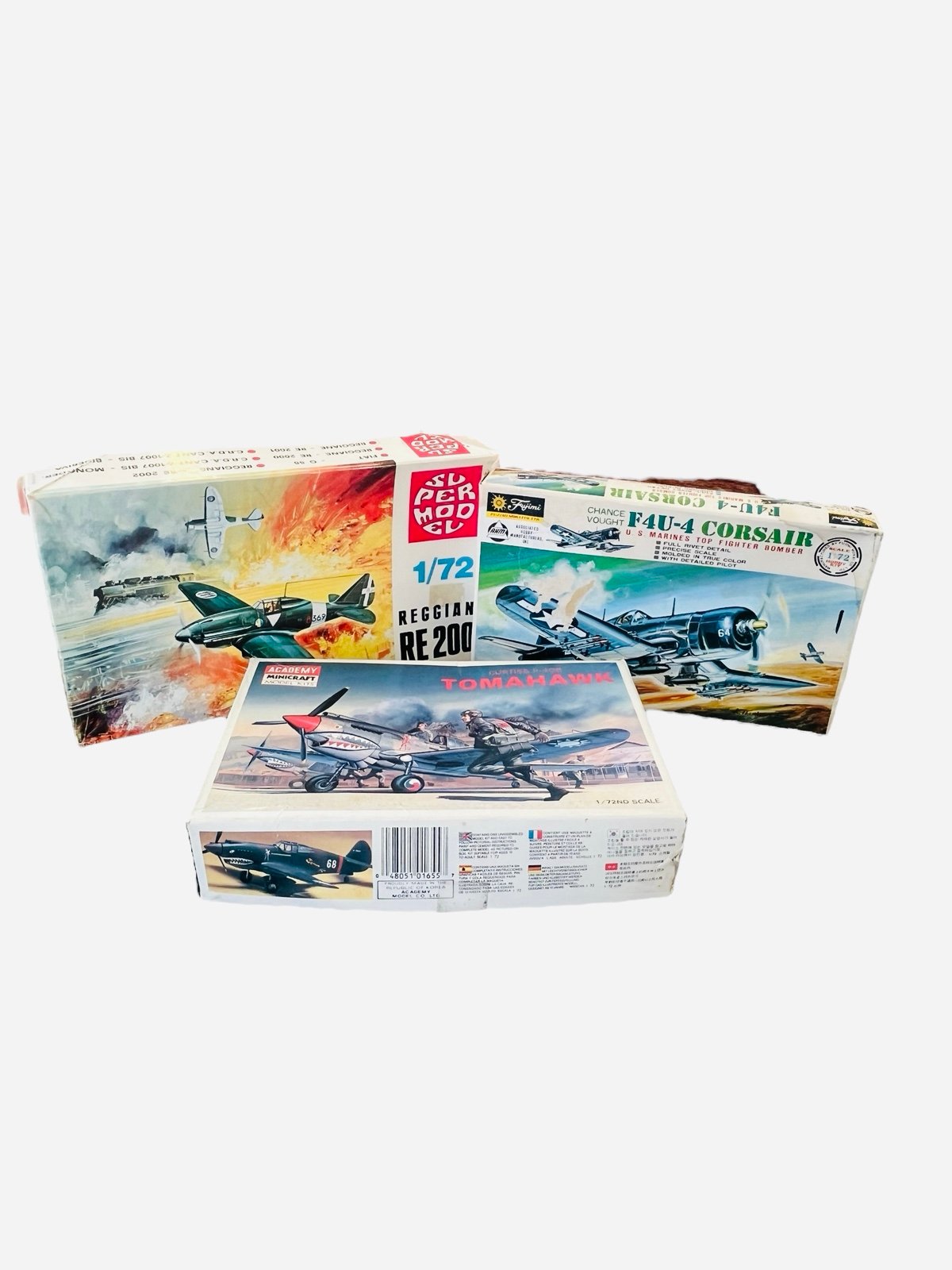 Model Kits Vintage Military Fighter Planes 1:72 Scale tomahawk Corsair War Ww2