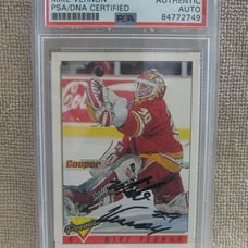 1993-94 Topps Premier Mike Vernon #15 Calgary Flames NHL hockey PSA Authentic