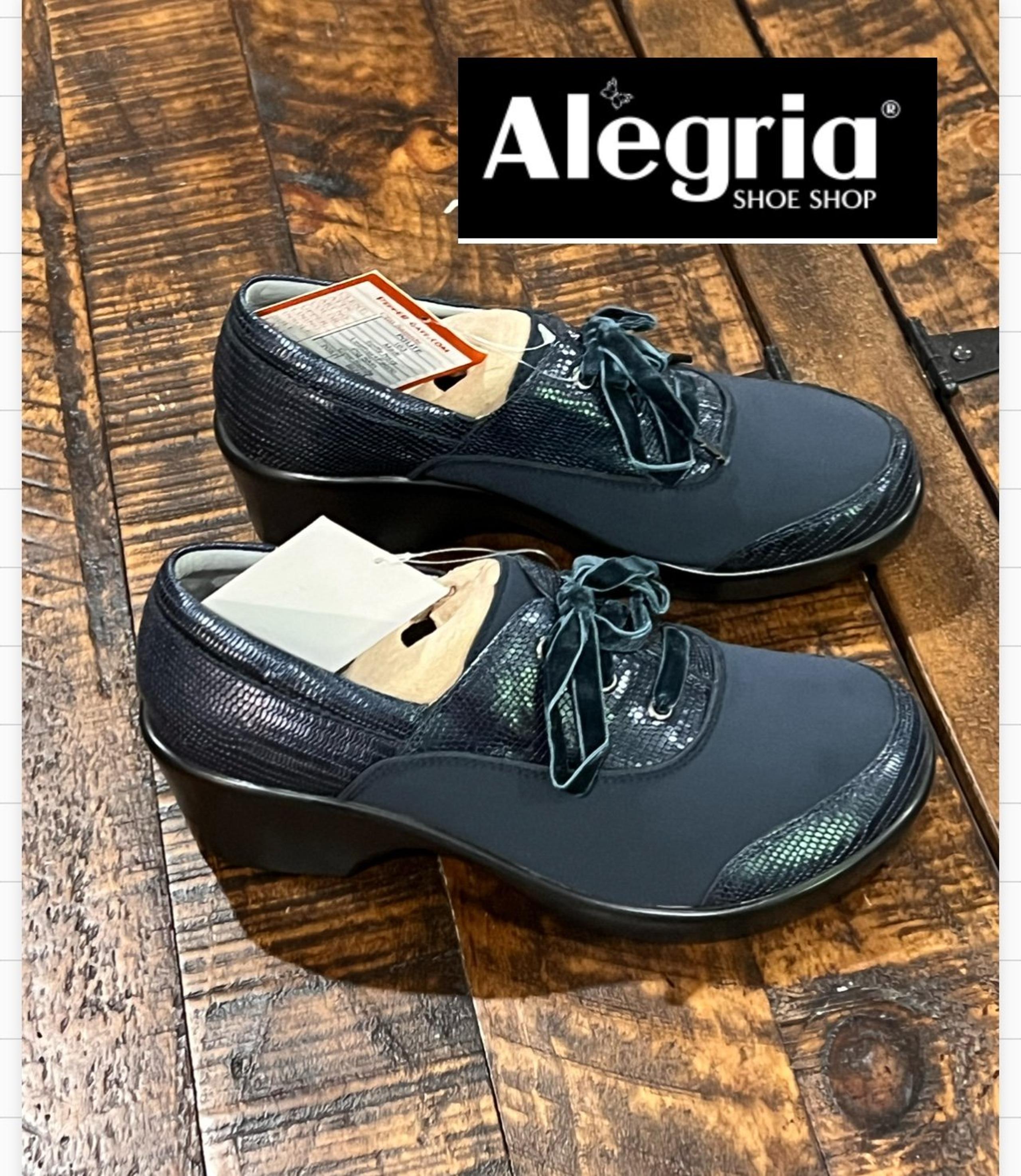 Alegria Blue suede Shoes real leather size EU 36