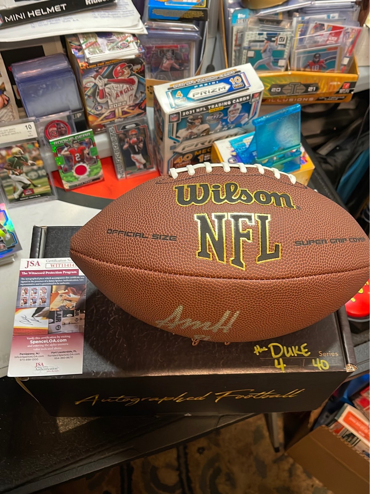 Austin Hooper-Official Size Signed Football-JSA Certification