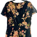 Reba Floral Maxi Dress Size 10 Burnout Velvet Ruffle Whimsigoth Gypsy Cantina