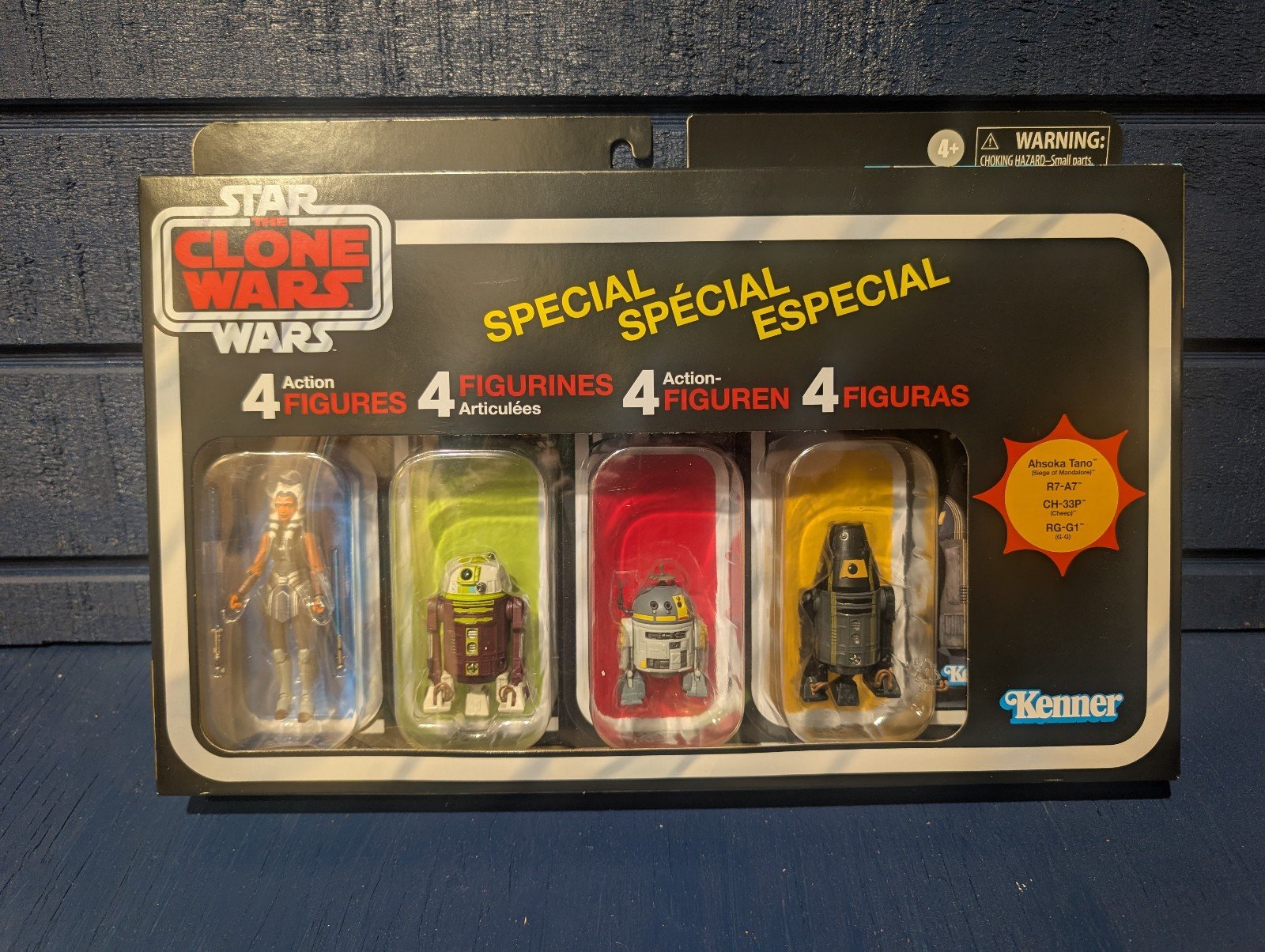 Star Wars The Clone Wars 4 Pack Ahsoka and droids