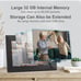 BSIMB 32GB WiFi Digital Picture Frame 8 Inch, Digital Photo Frame HD IPS Touch S