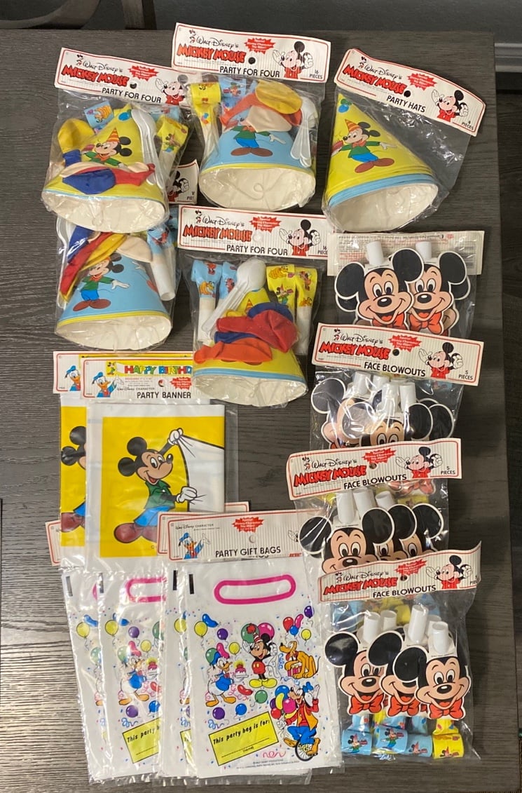 Disney 80s Mickey Birthday Decor & Supplies