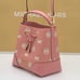 MICHAEL KORS Mercer Small Logo Embossed Leather Bucket Bag COLOR PRIMROSE NWT