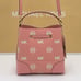 MICHAEL KORS Mercer Small Logo Embossed Leather Bucket Bag COLOR PRIMROSE NWT