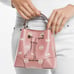 MICHAEL KORS Mercer Small Logo Embossed Leather Bucket Bag COLOR PRIMROSE NWT