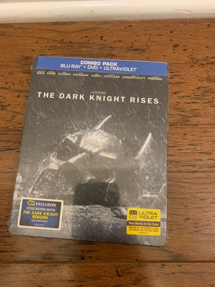 The dark knight rises steel book bluray dvd sealed
