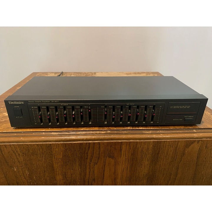 Vintage Technics SH-8017 Stereo Graphic Equalizer EQ Sound Shaper TESTED