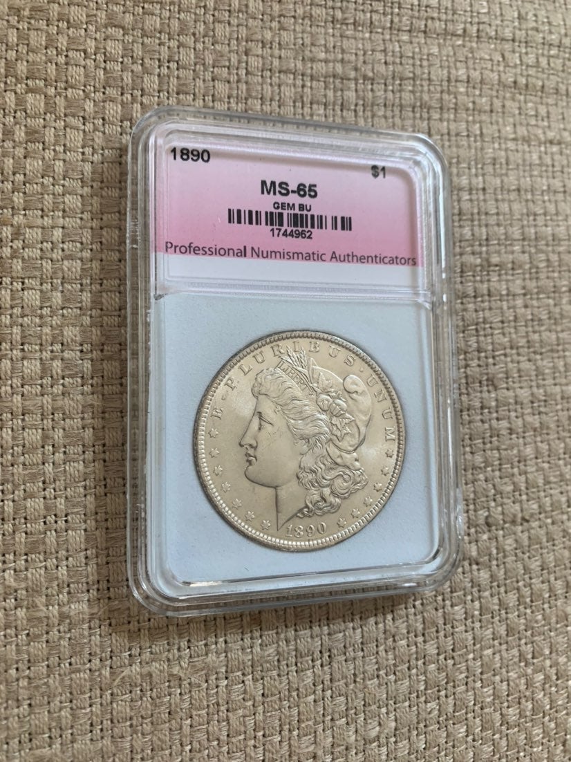 1890 Morgan Silver Dollar MS-65
