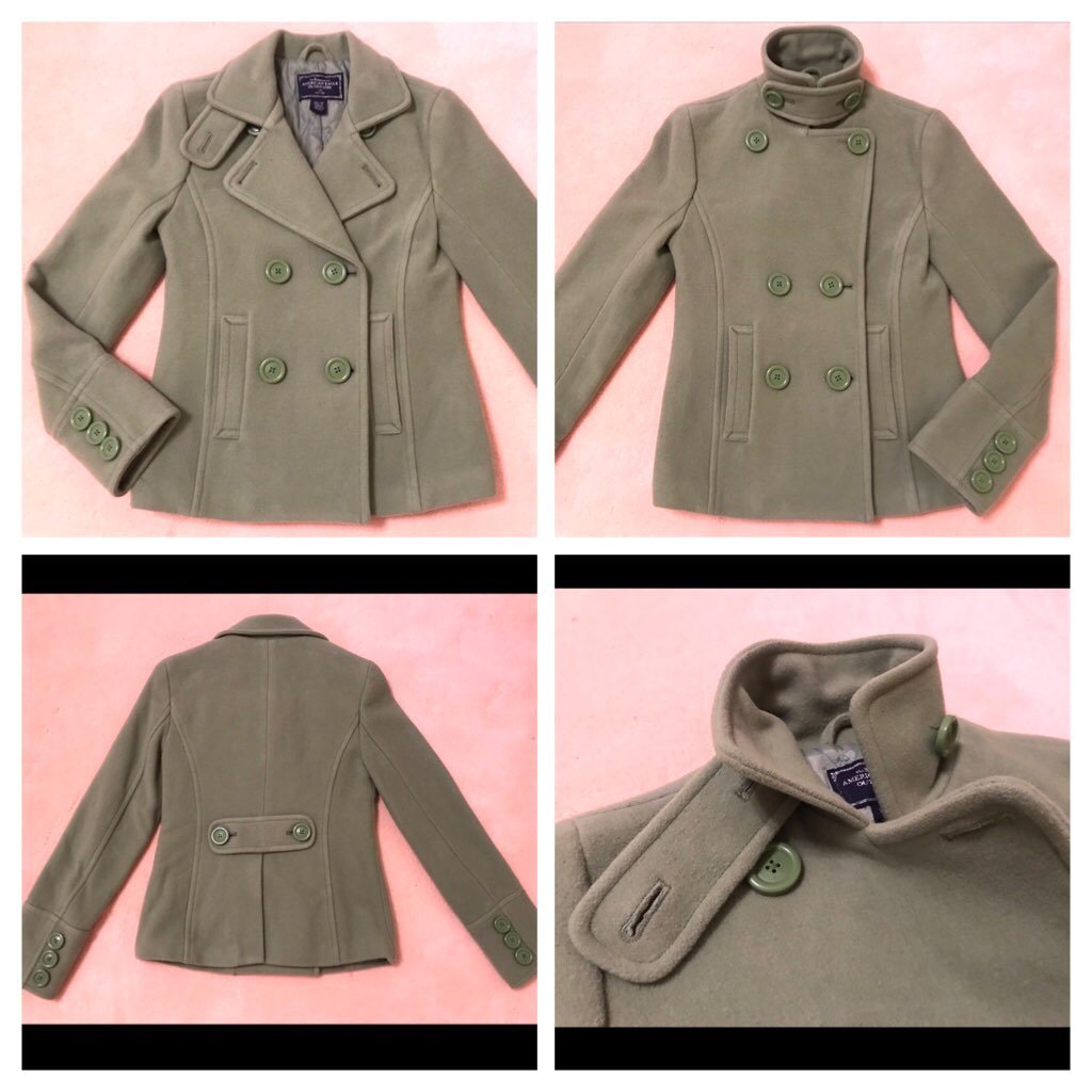 Convertible Collar Peacoat - American Eagle