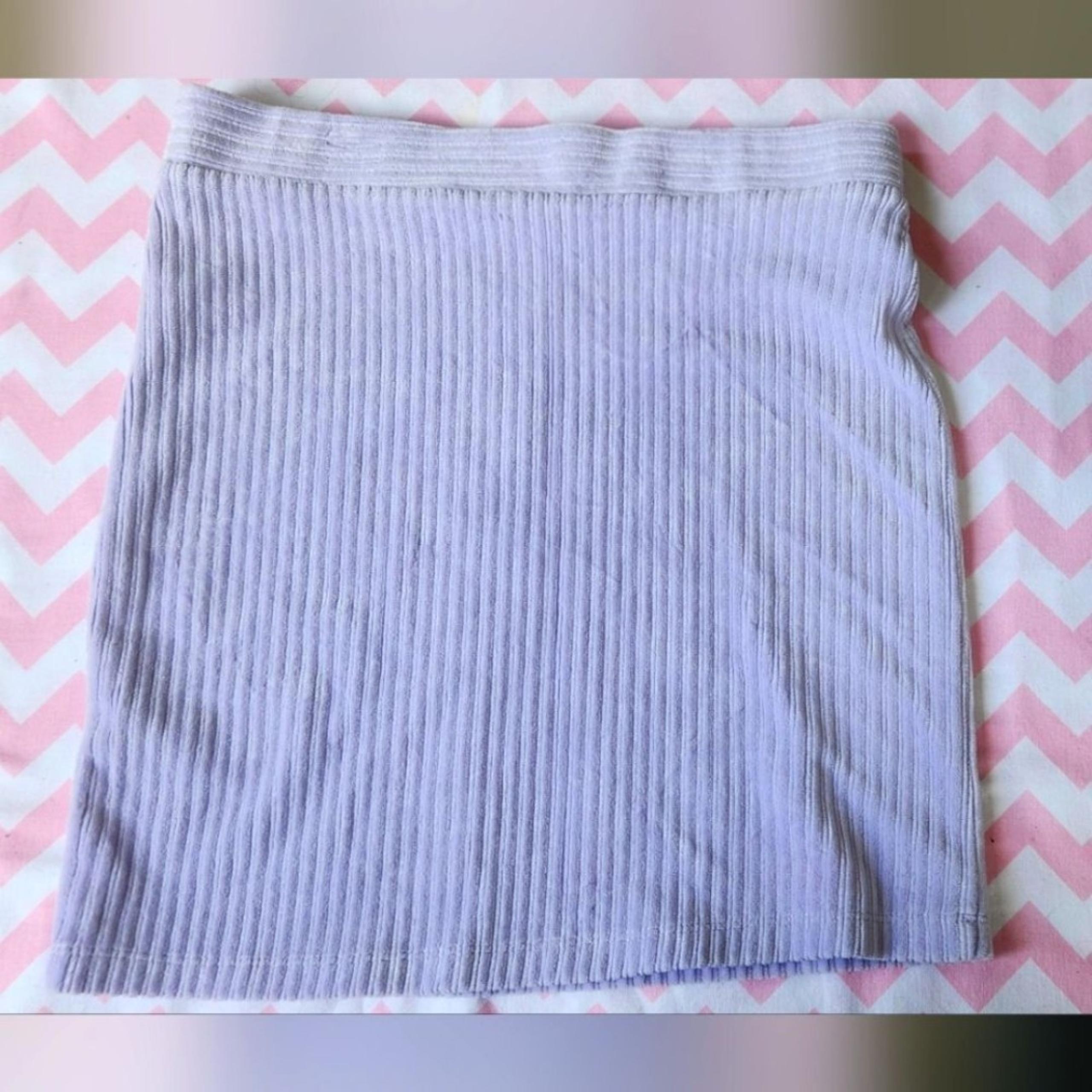 Lavender Corduroy Mini Skirt Size Large