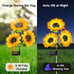 3 Packs 9 Sunflowers Solar Lights Outdoor Waterproof, Solar Garden Lights fsf