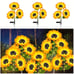 3 Packs 9 Sunflowers Solar Lights Outdoor Waterproof, Solar Garden Lights fsf
