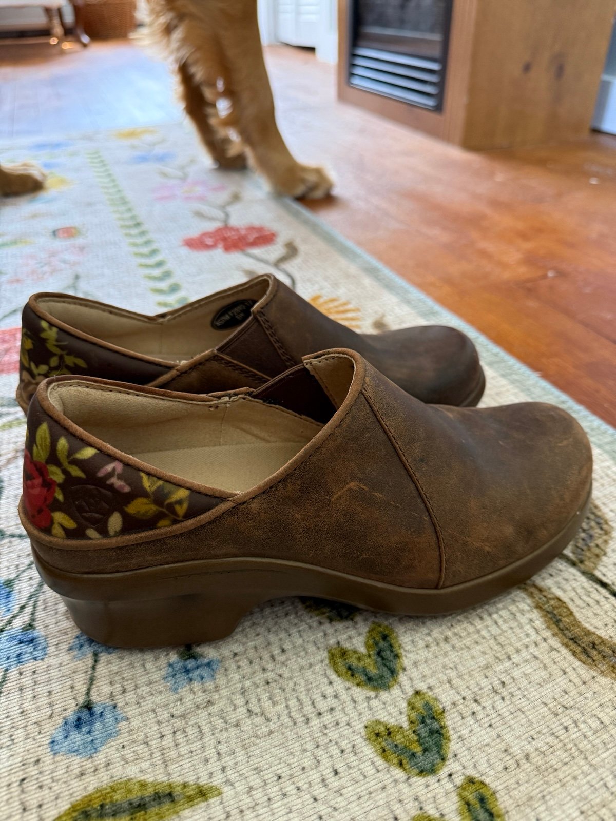 Ariat Leather Women’s Floral Booties