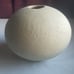 Vintage Beige Danish Rustic Sculpted Coil Ceramic Ovoid Textured Vase Signed