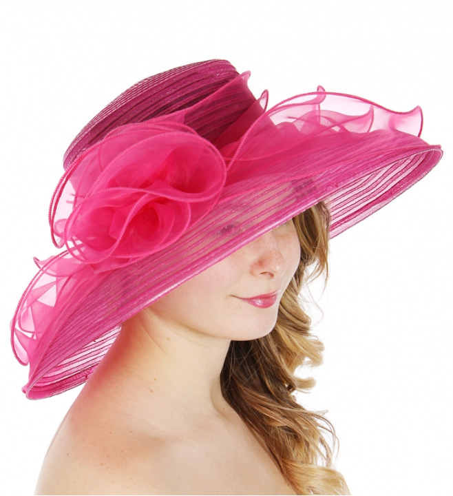 New Formal Flower Dressy Church Hat