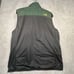 The North Face Reversible Softshell / Fleece Vest Mens Medium Green Black Yellow