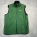 The North Face Reversible Softshell / Fleece Vest Mens Medium Green Black Yellow