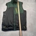 The North Face Reversible Softshell / Fleece Vest Mens Medium Green Black Yellow