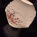 Gone with the Wind Vintage Milk Glass Hurricane Table Lamp Flowers & Lions