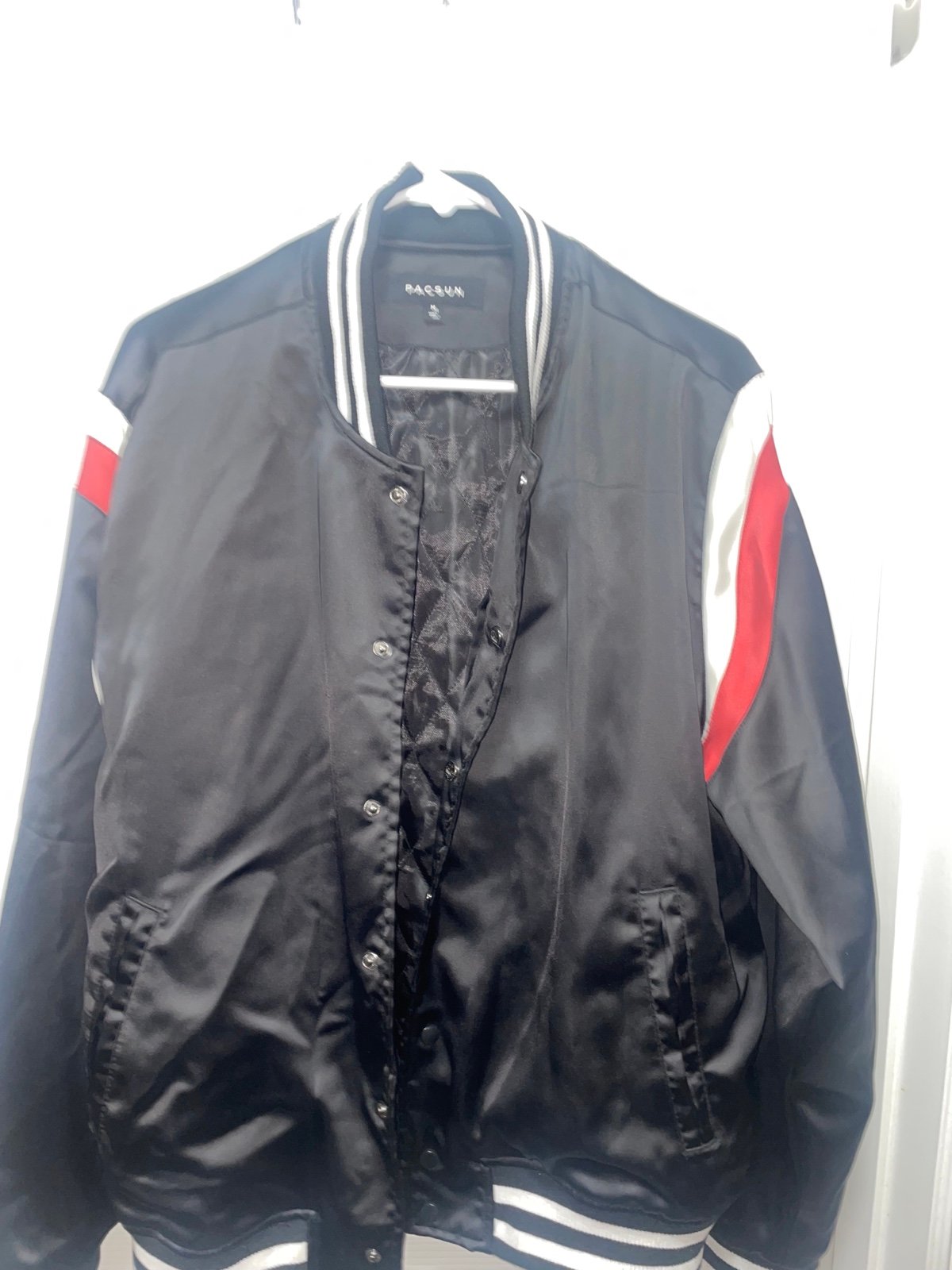 Black and Red Bomber Jacket