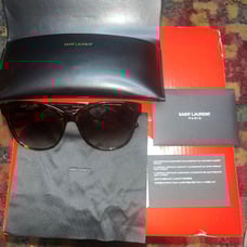 Leopard print womens Yves Saint Laurent YSL Sunglasses
