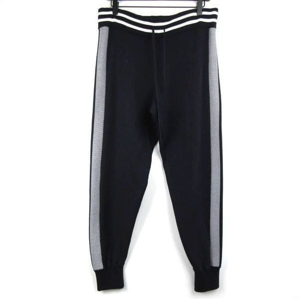 Rag & Bone Women’s Sammi Track Jogger Striped Pants in Black Sz M