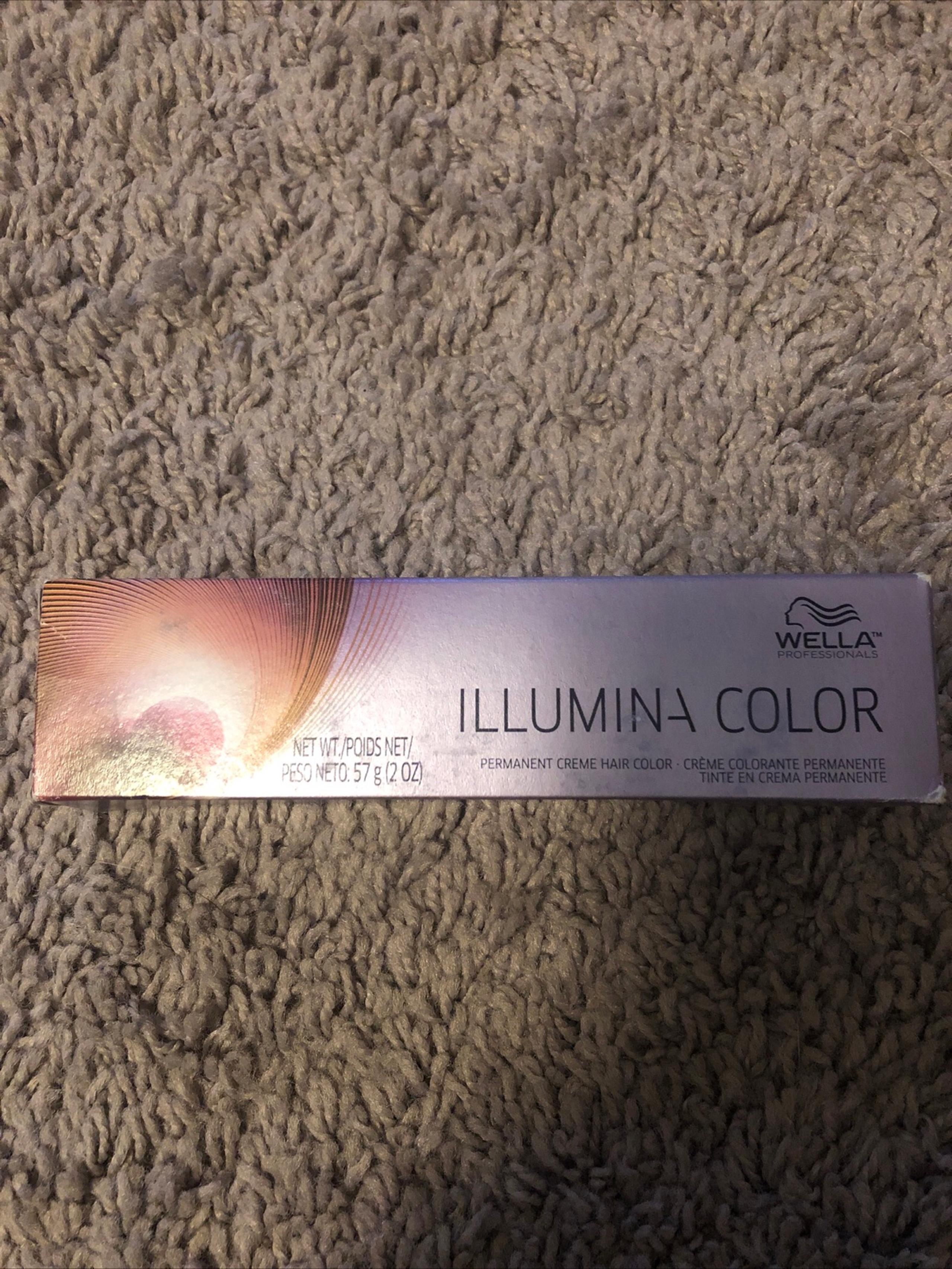 New WELLA ILLUMINA Permanent Cream Hair Color 8/ Light Blonde Neutral