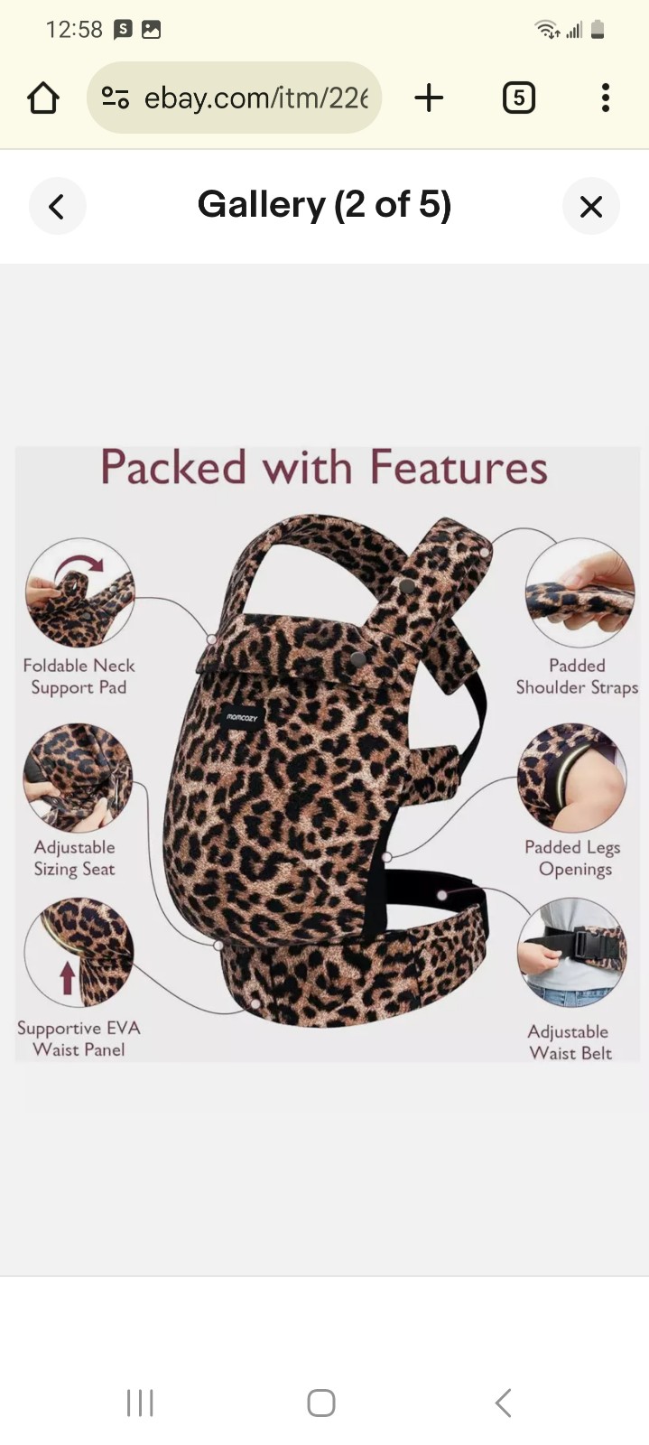 Momcozy leopard