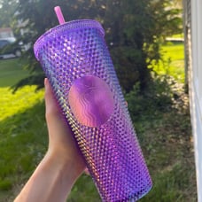 Starbucks purple studded venti iced cold cup