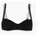 Stella McCartney Stretch cotton jersey balconette bra L