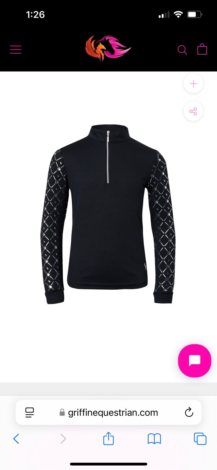 HORZE FIA KIDS TRAINING/SHOW SHIRT WITH LONG SLEEVES Size 7-8 yrs Brand new!