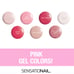 3 Sensationail Gel Polishes Pink Glitter Shimmer Metallic Chrome Christmas Gift