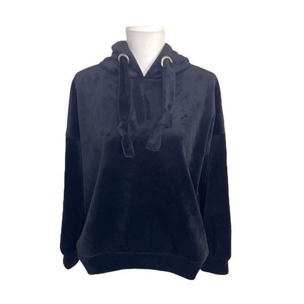 Only Black Velour Hoodie size Small