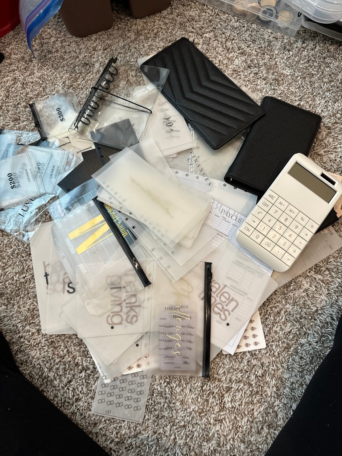 Random budget items personal/personal narrow size